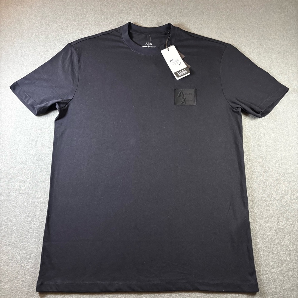 Armani & Exchange Regular Fit T-Shirt With Patch Size Small - Picture 2 of 9
